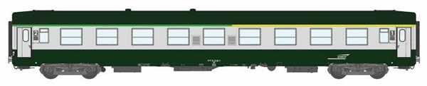 REE Modeles VB-165 - 1/2 Class French Passenger Coach A4B5 Green scrubland 302